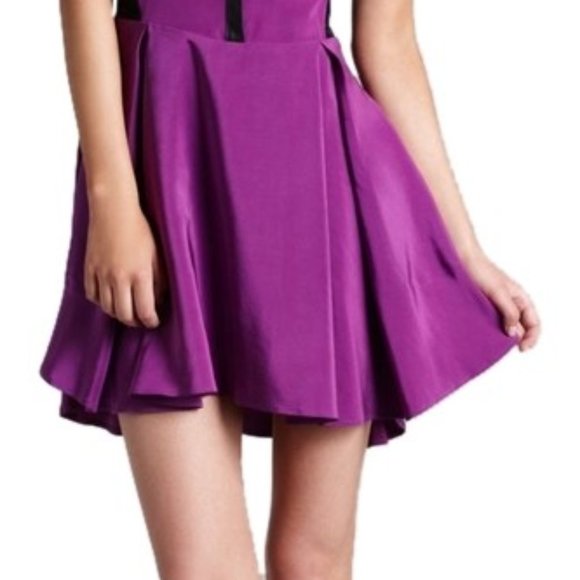 Madison Marcus Devise Silk & Lace Flowy Dress, Sz Small - Picture 4 of 11